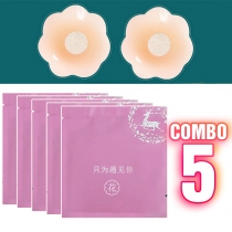 [Combo-2463] Combo 5 Cặp Miếng Dán Ngực Silicon