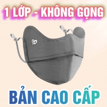 Khăn Che Mặt Bản Cao Cấp Logo Chống Nắng 2/3 Mặt