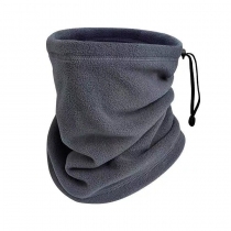 Khăn Cổ Len Che Mặt Kiêm Mũ Len Phối Dây Rút Snood