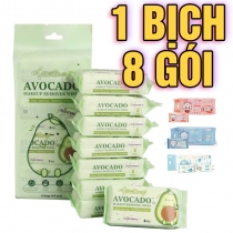 1 Bịch 8 Gói 64 Khăn Ướt Mini Siêu Nhỏ Gọn