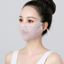 Khẩu Trang Lưới 3D Phối Hoa Sang Trọng Thời Trang