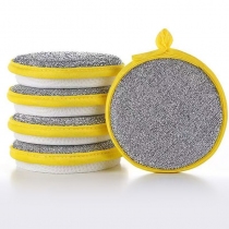 Bộ 5 Miếng Rửa Chén Cọ Nồi 2 Mặt Dày Dặn Dáng Tròn