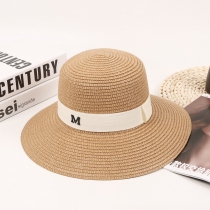 Nón Cói Đi Biển Phối Chữ M Thanh Lịch P2118