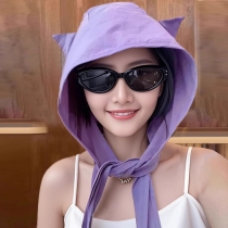 Nón Tai Mèo Kiêm Túi Đeo Chống Nắng Mưa CatHat