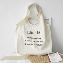 Túi Vải Tote Cỡ Lớn Attitude Style Nhật TL P1398