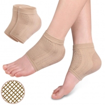 Vớ Chống Nứt Gót Lót Silicon Vân Lưới Thoáng Khí