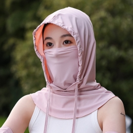 Khẩu Trang Kiêm Nón Dây Rút Chống Nắng UV Guard