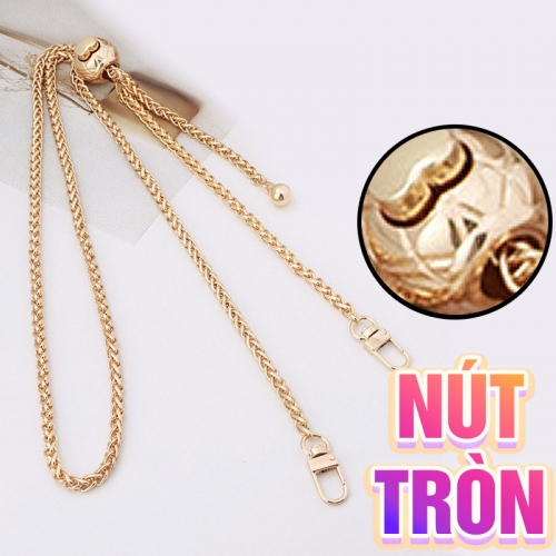 Dây Đeo Túi Điều Chỉnh Độ Dài Xích Đôi 6mm - Tròn
