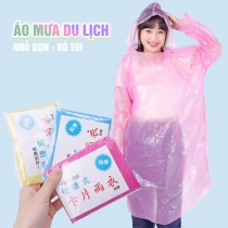Áo Mưa Bỏ Túi PE Nhỏ Gọn Tiện Lợi Du Lịch