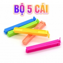 Bộ 5 Kẹp Miệng Túi Bảo Quản Đồ Ăn Nhanh Tiện Lợi
