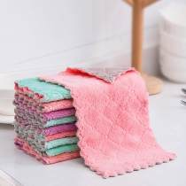 Khăn Vải Lau Bếp Chén Dĩa Đa Năng 2 Mặt Thấm Hút