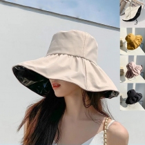 Nón Chống Tia UV Lót Da Style Nhật Màu Trơn P2059