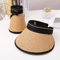 Nón Cói Nửa Đầu Có Thể Xếp Gọn Phối Viền Kẻ