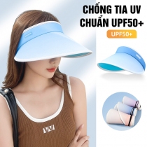 Nón Hở Đầu Chống Nắng Tia UV Màu Chuyển Cuộn Gọn