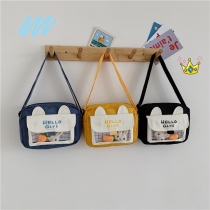 Túi Vải Tai Thỏ Trong Suốt Tặng Sticker Bông P1916