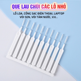 Set 10 Cọ Lau Chùi Lỗ Loa Cổng Sạc Đ.T Vòi Sen