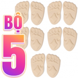 Bộ 5 Cặp Miếng Đệm Chống Đau Mũi Chân Foam 6D