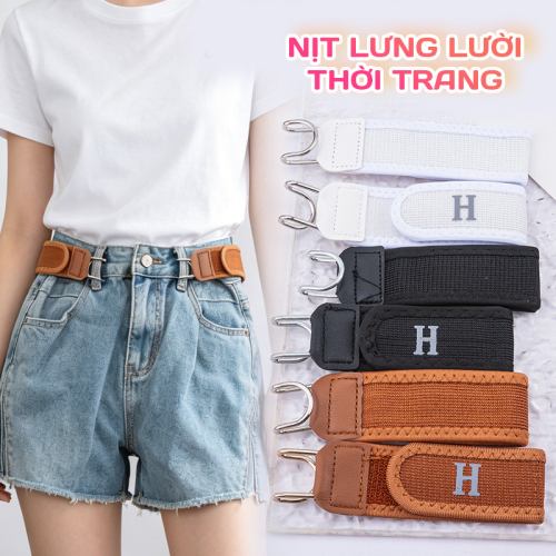 1 Cặp Dây Nịt Lười Thời Trang Hello Nam Nữ Dày Đẹp