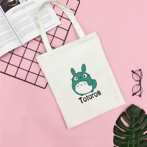 Túi Vải Tote Hình Totoro Cute Có Dây Kéo M549